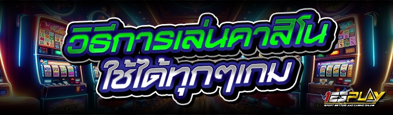 วิธีการเล่นคาสิโน ใช้ได้ทุกๆเกม